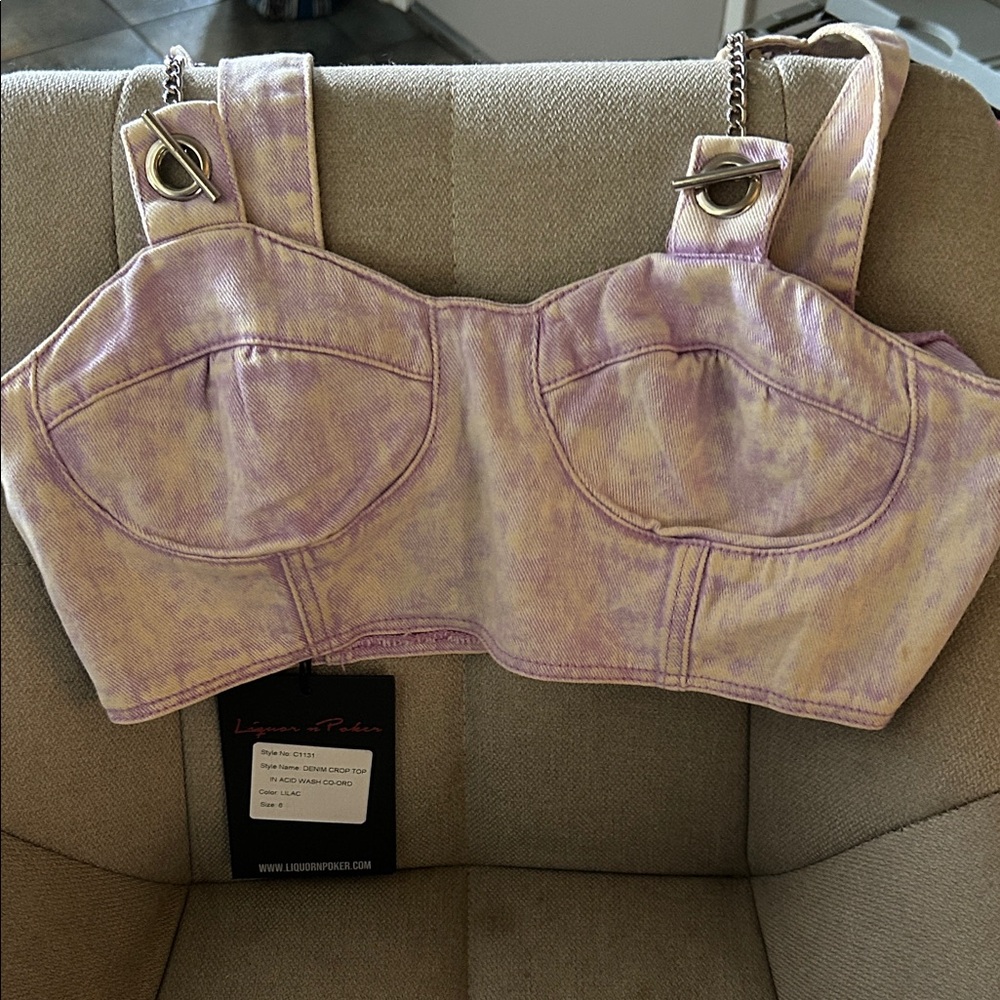 Lavender Pink Tie-Dye Camisole Top